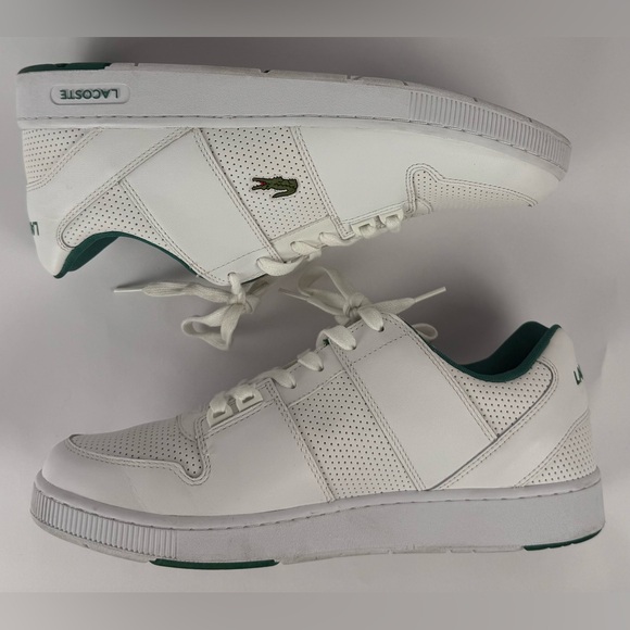 Lacoste Thrill 319 1 US SMA White Leather Sneakers Men’s Size 12 - Picture 8 of 12
